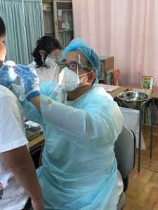 竹の里小学校歯科検診の写真