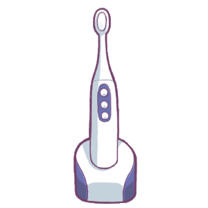 電動歯ブラシの絵